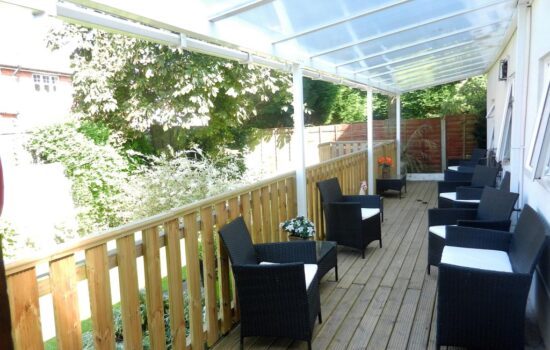 Veranda at Elmtree House, Newton-Le-Willows